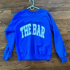 The Bar Varsity Sweatshirt - Cobalt